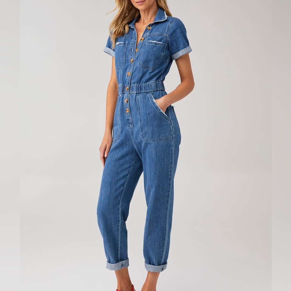 Show Me Your MuMu Canon Jumpsuit Blue MSRP $198